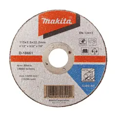 MAKITA - Disco de corte Metal 4 1/2" D-18661.