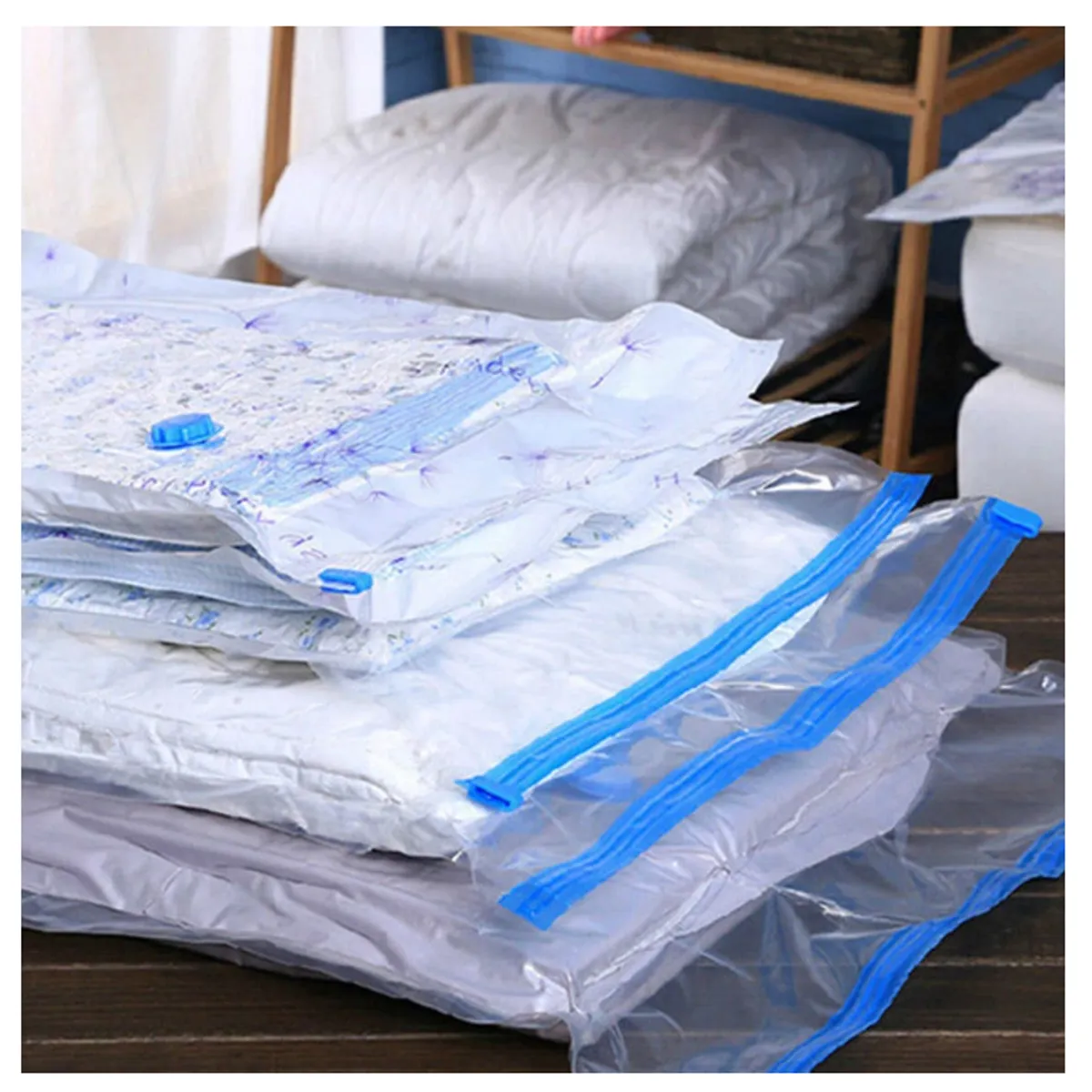 GENERICO - Paquete De 3 Bolsas De Almacenamiento Al Vacío De 60x80