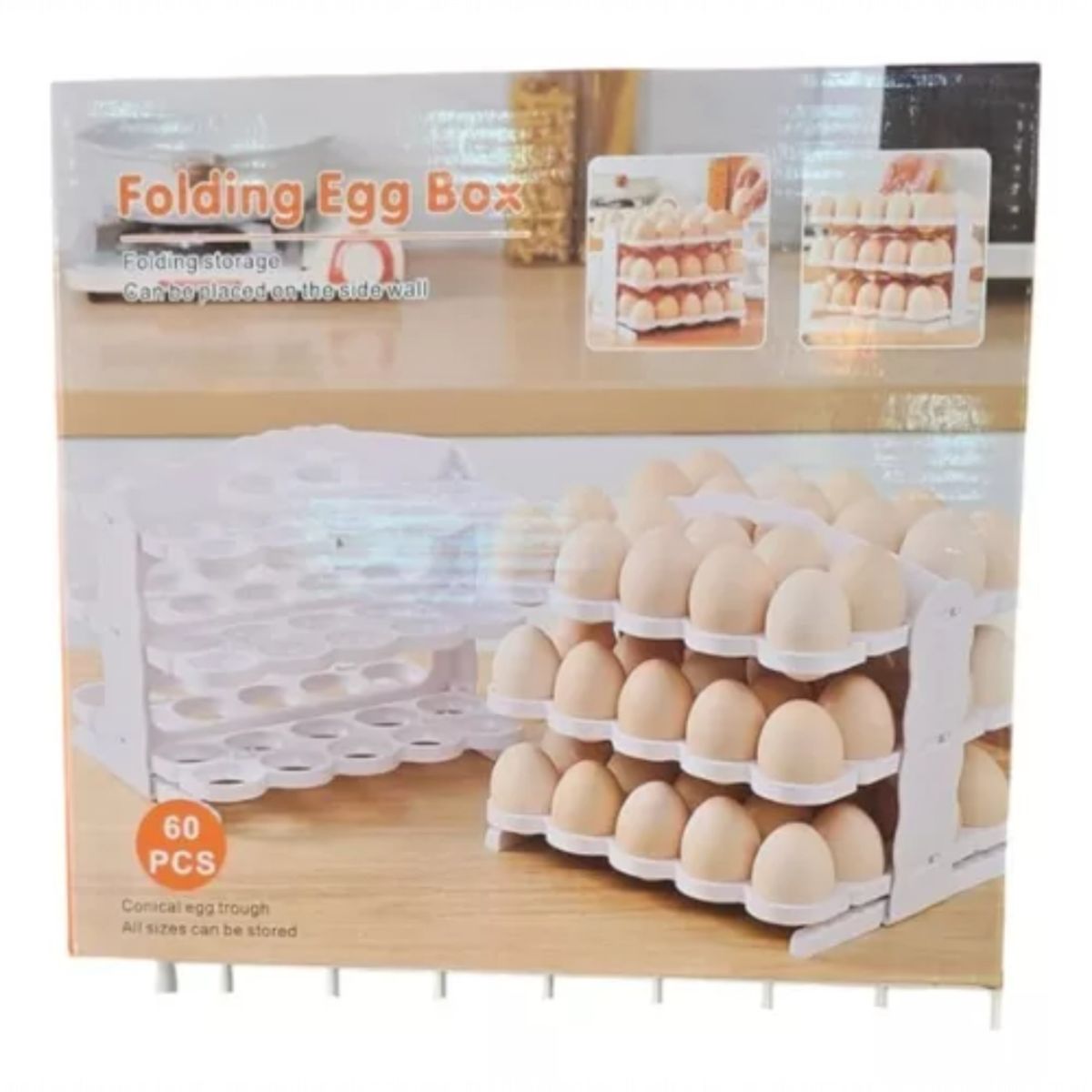 ANGELES DEL HOGAR - BANDEJA ORGANIZADOR DE HUEVOS PARA COCINA