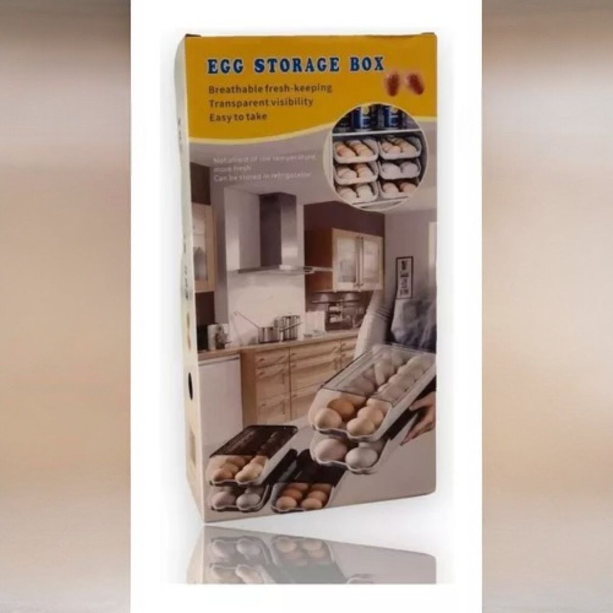 ANGELES DEL HOGAR - BANDEJA ORGANIZADOR DE HUEVOS PARA COCINA