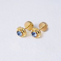 Aro de oro abridores 14k FLOR por Joyas Patricio Lillo