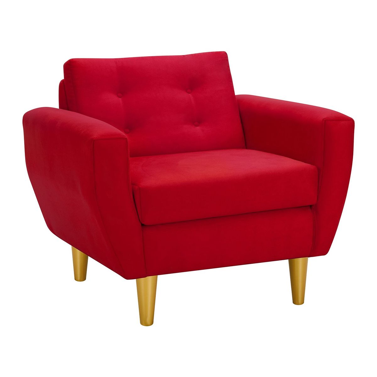 BODEVIR - Sofa Bote 1C Felpa 01 Rojo