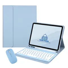 GENERICO - Fundas Con Teclado 2.0 y Mouse Para Tablet Samsung S6 Lite - letra Ñ