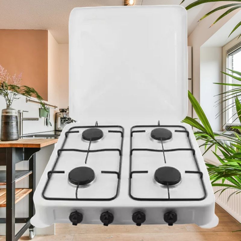 ANGELES DEL HOGAR - COCINILLA DE CAMPING COCINILLA 4 PLATOS COCINA CAMPING