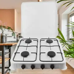 ANGELES DEL HOGAR - COCINILLA DE CAMPING COCINILLA 4 PLATOS COCINA CAMPING