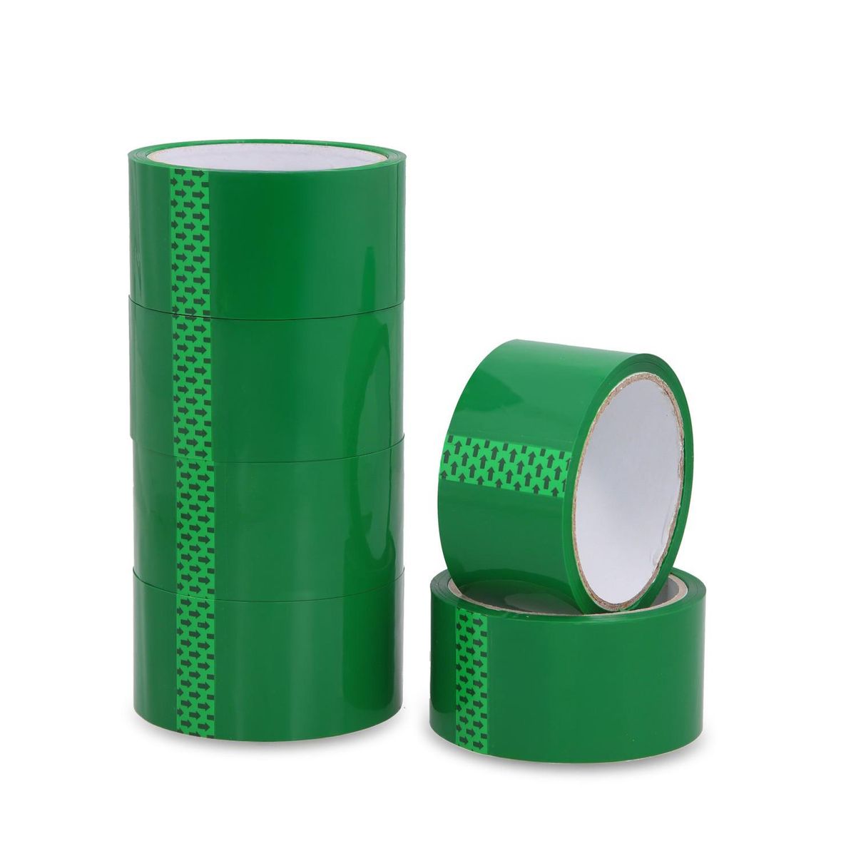 GENERICO - Cinta De Embalaje Verde 48mm40m - Pack Mayorista - 6 Uds