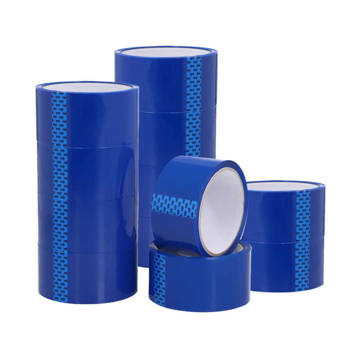 GENERICO - Cinta De Embalaje Azul 48mm40m - Pack Mayorista - 12 Uds