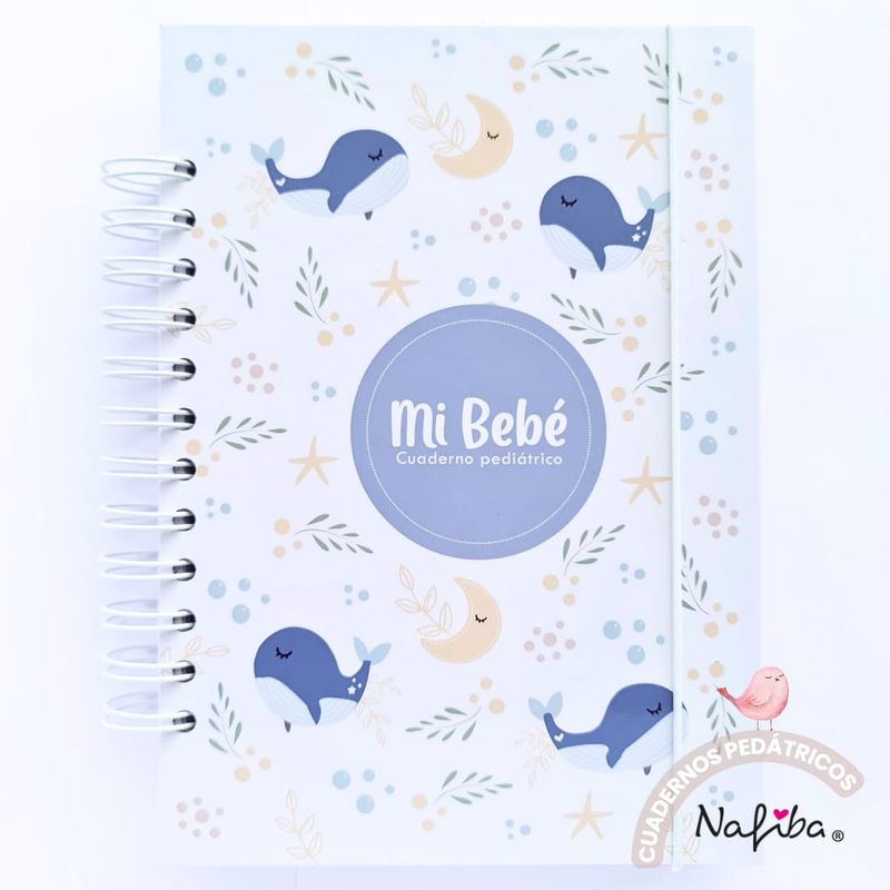 GENERICO - Libreta Pediátrica Ballenas Azul