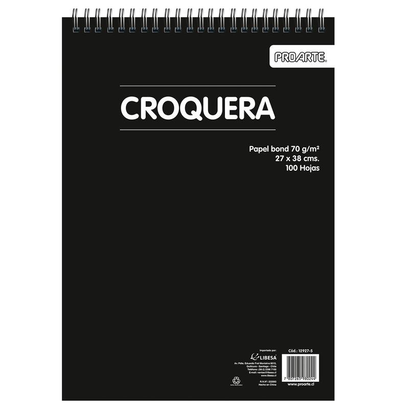 PROARTE - Croquera Proarte 27X38cm 100hjs