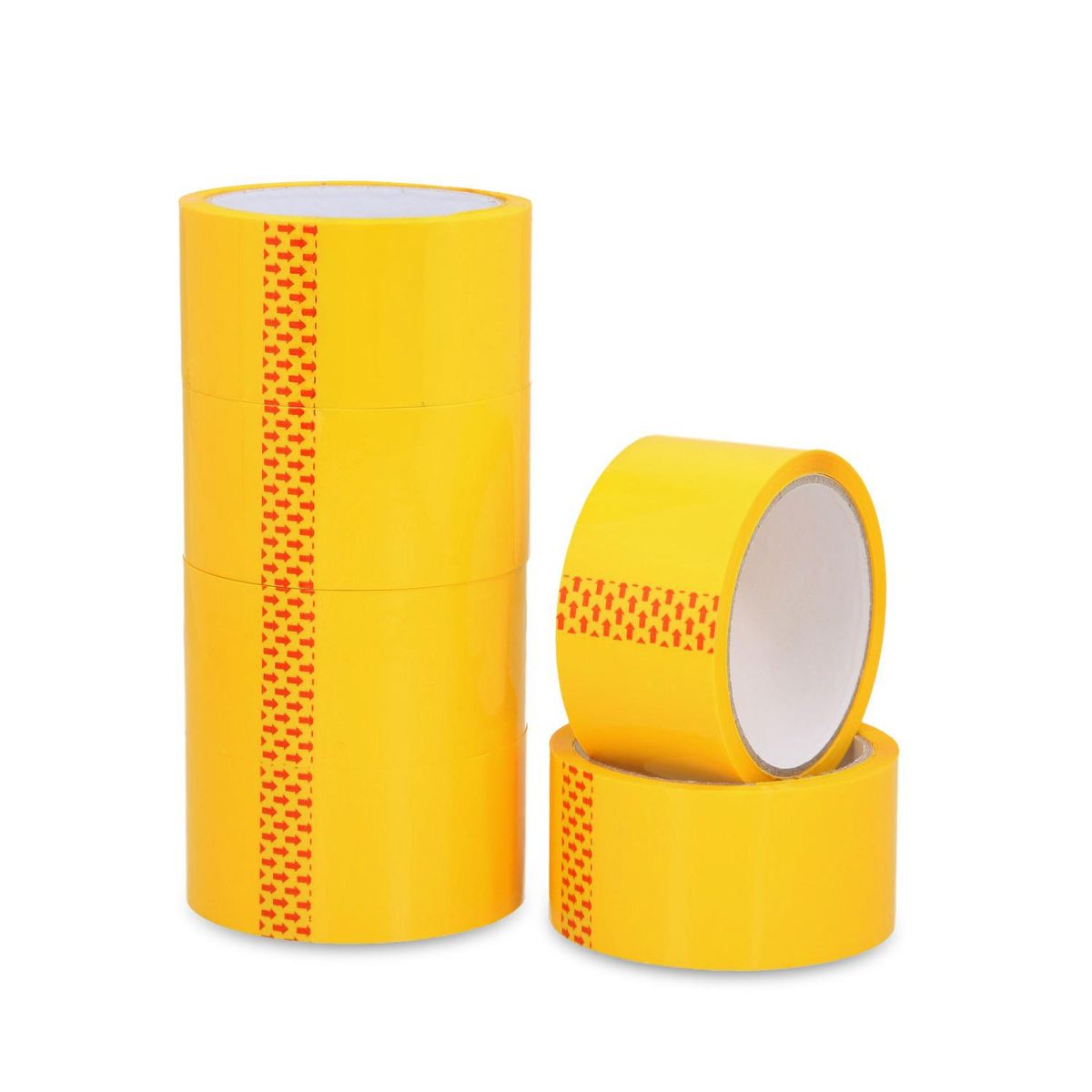 GENERICO - Cinta Embalaje Amarilla 48mm40m - Pack Mayorista - 6 Uds