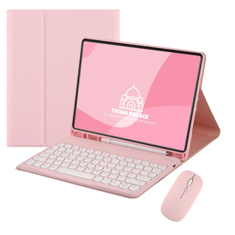 GENERICO - Funda Teclado 2.0 y Mouse Para Tablet Samsung S7-S8-S9-S9Fe - letra Ñ