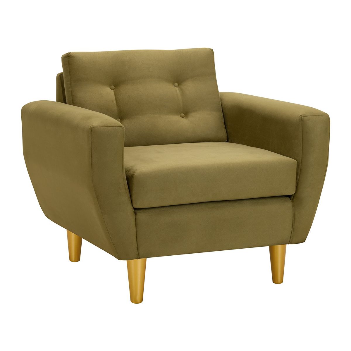 BODEVIR - Sofa Bote 1C Felpa 01 Verde Musgo