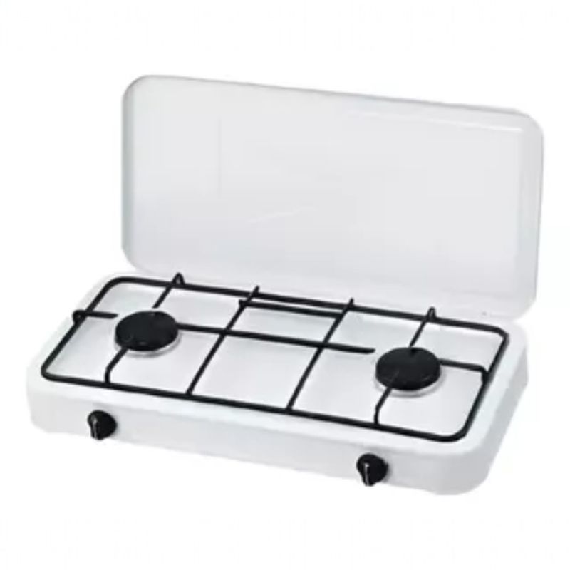ANGELES DEL HOGAR - COCINILLA DE CAMPING COCINILLA 2 PLATOS COCINA CAMPING