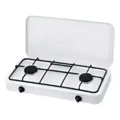 ANGELES DEL HOGAR - COCINILLA DE CAMPING COCINILLA 2 PLATOS COCINA CAMPING