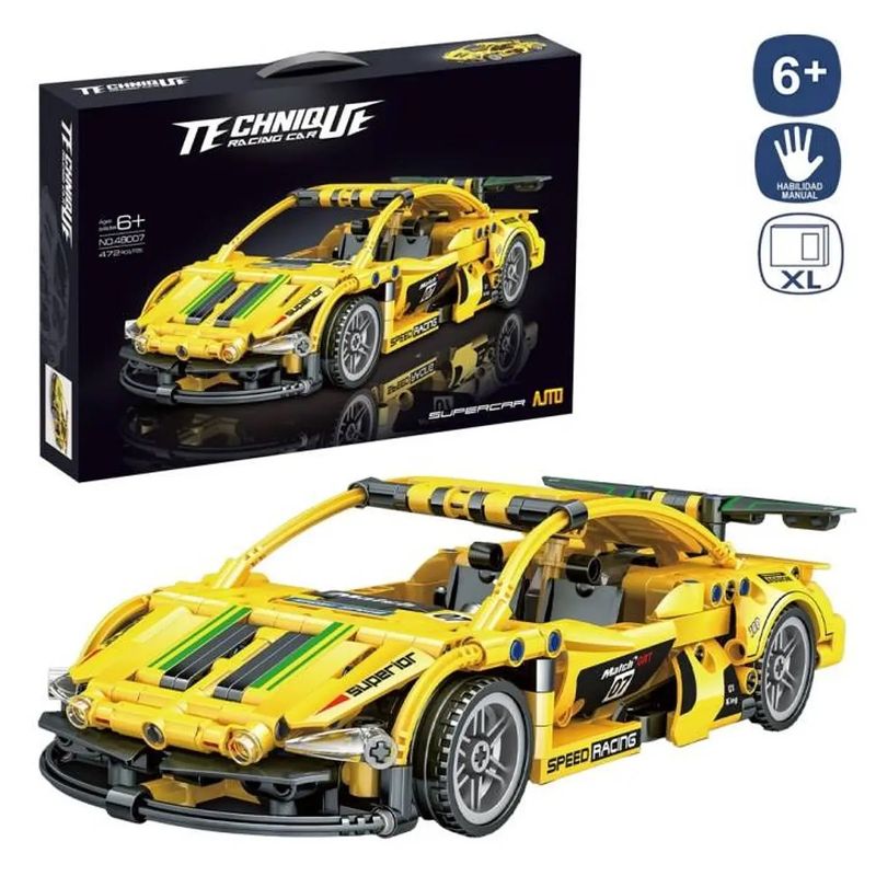 STARTECHOFFICE - Kit de Construcción Auto Deportivo de Carrera de 472 Piezas