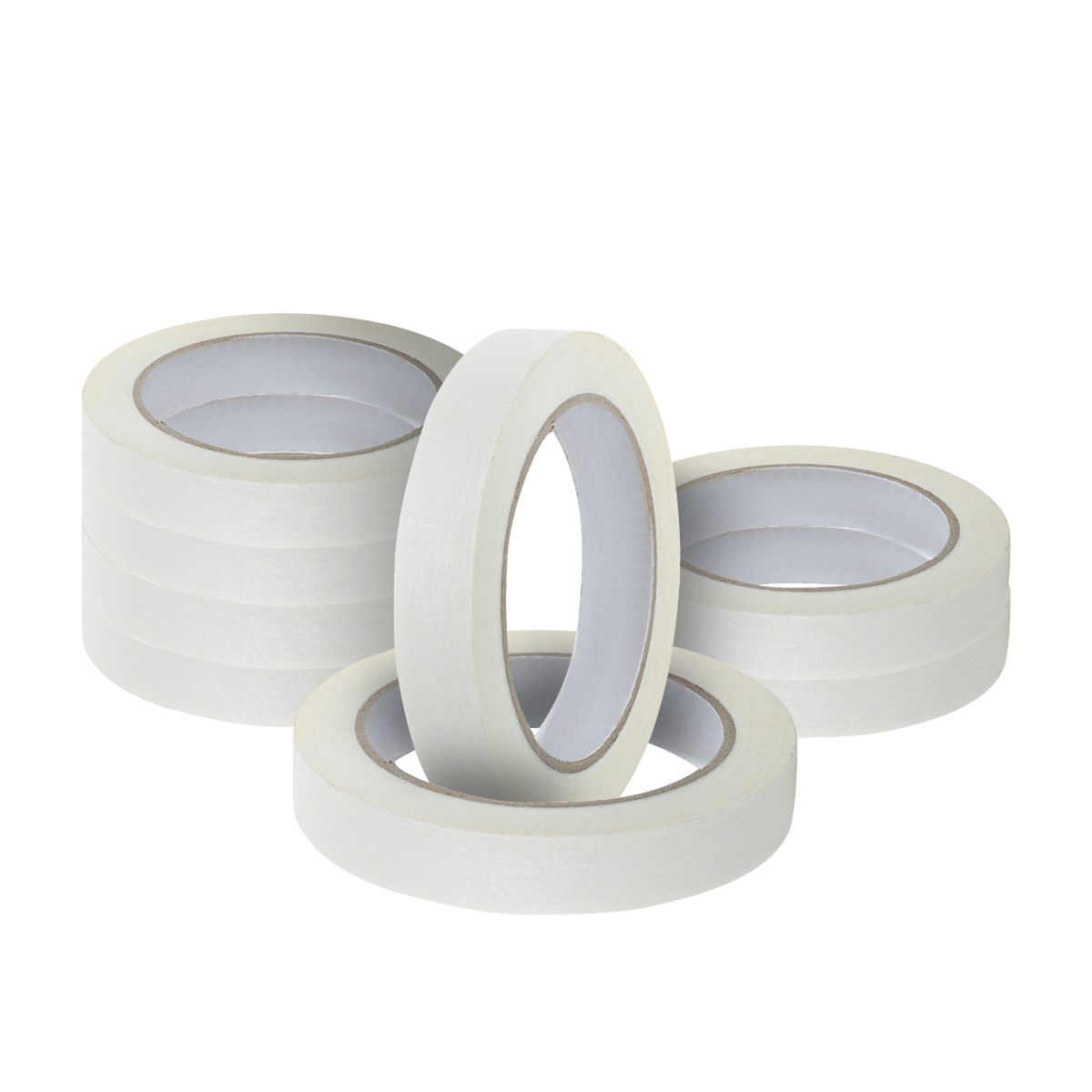 GENERICO - Cinta Papel Masking Tape 18mm40m - Pack Mayorista - 8 Uds
