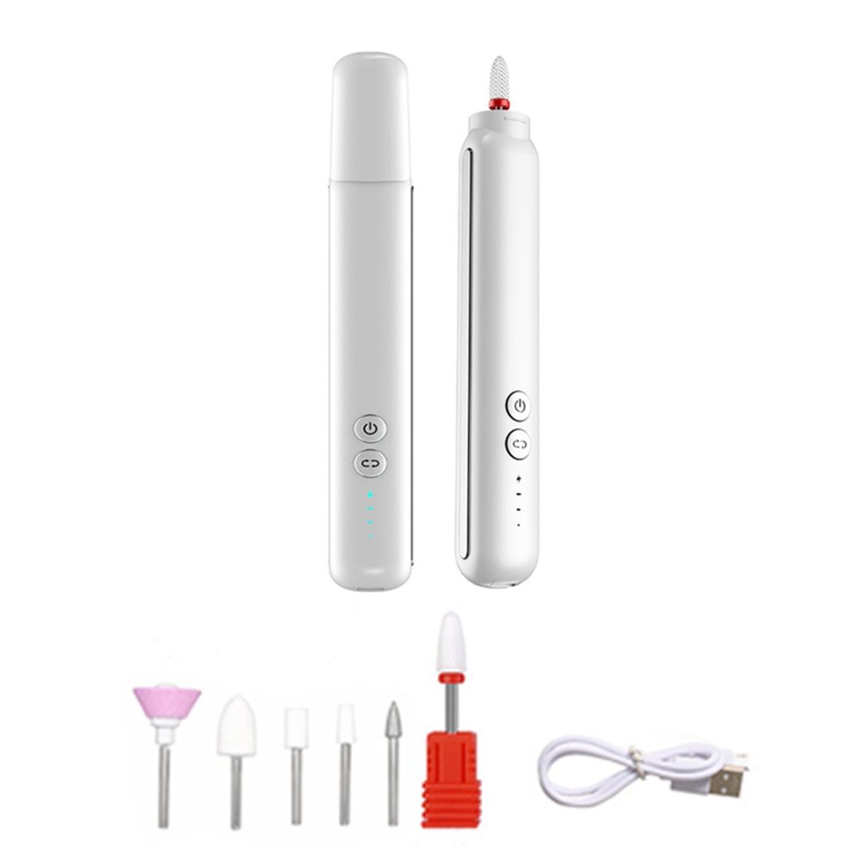 TIOZONEY - Portátil eléctrica uñas Instrumento Pulidora uñas