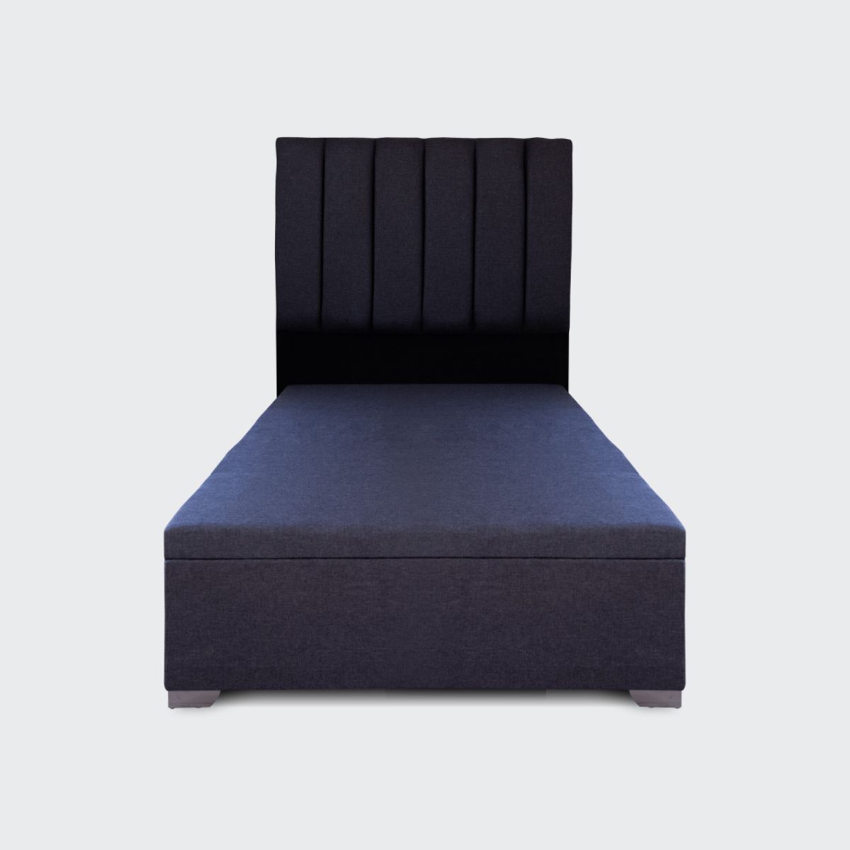 IVI HOME - Base Baúl 1 plaza Elite con respaldo Tubular negro