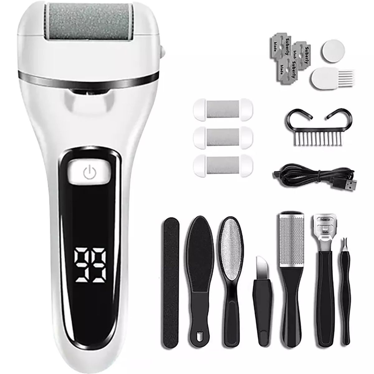 TIOZONEY - Removedor Quita Callos Eléctrico Para Pie Recargable