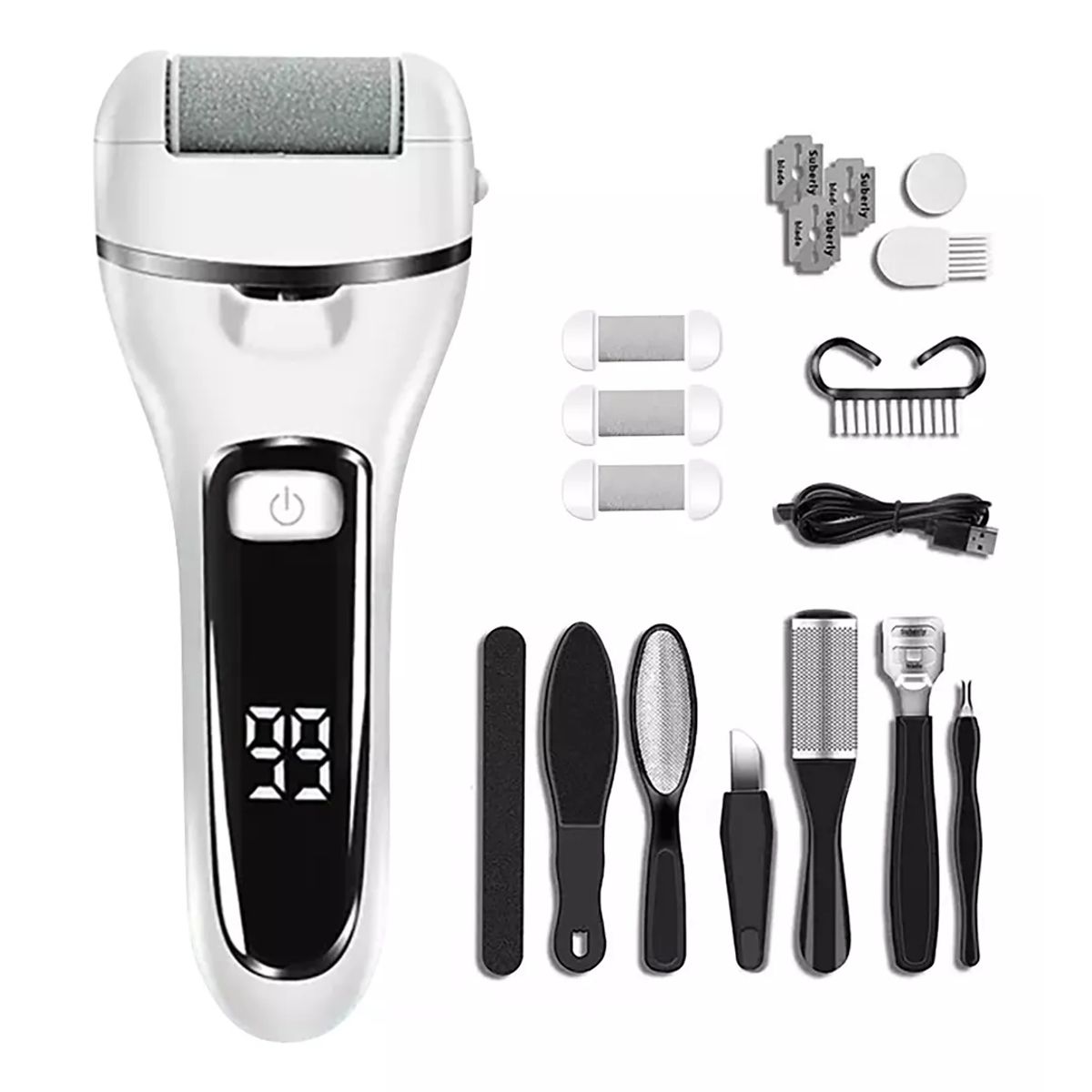 TIOZONEY - Removedor Quita Callos Eléctrico Para Pie Recargable