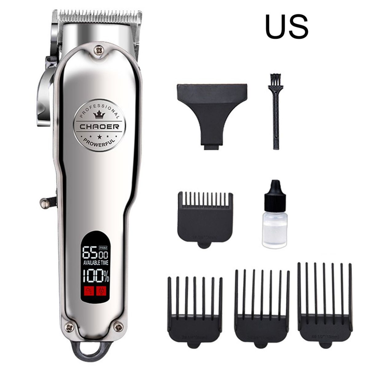 TIOZONEY - Cortadora de cabello eléctrica C99 totalmente metálica