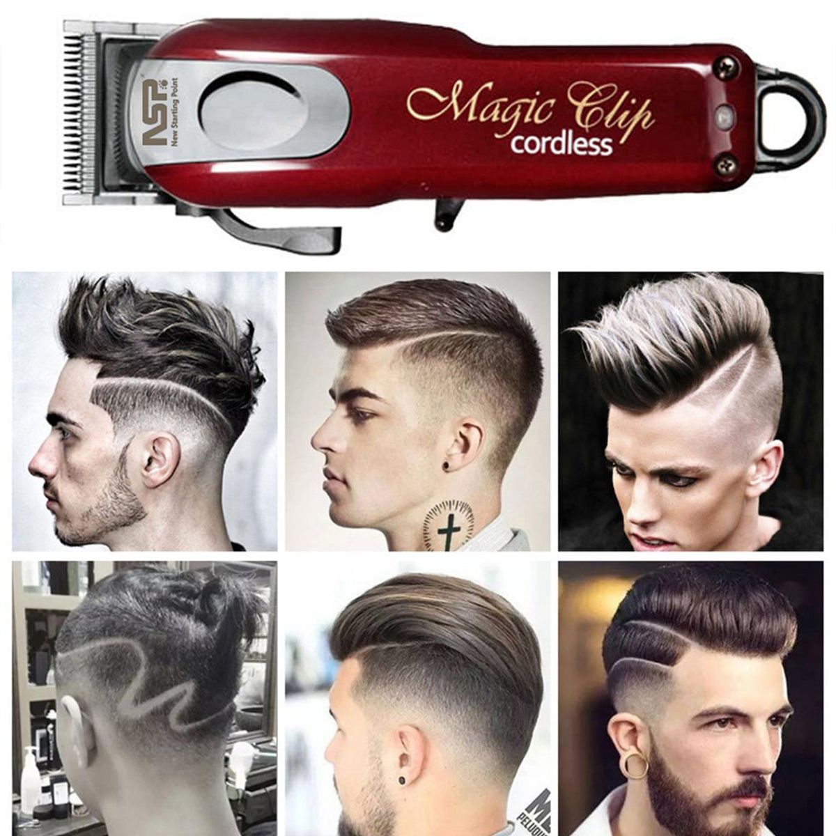 TIOZONEY - Cortapelos eléctrico 8148 para peluquería