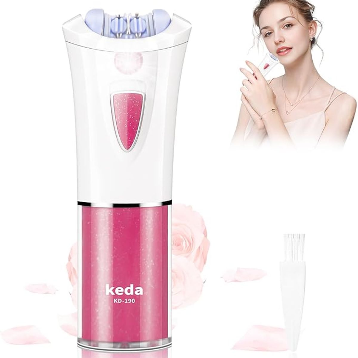 TIOZONEY - Depiladora facial eléctrica para mujer