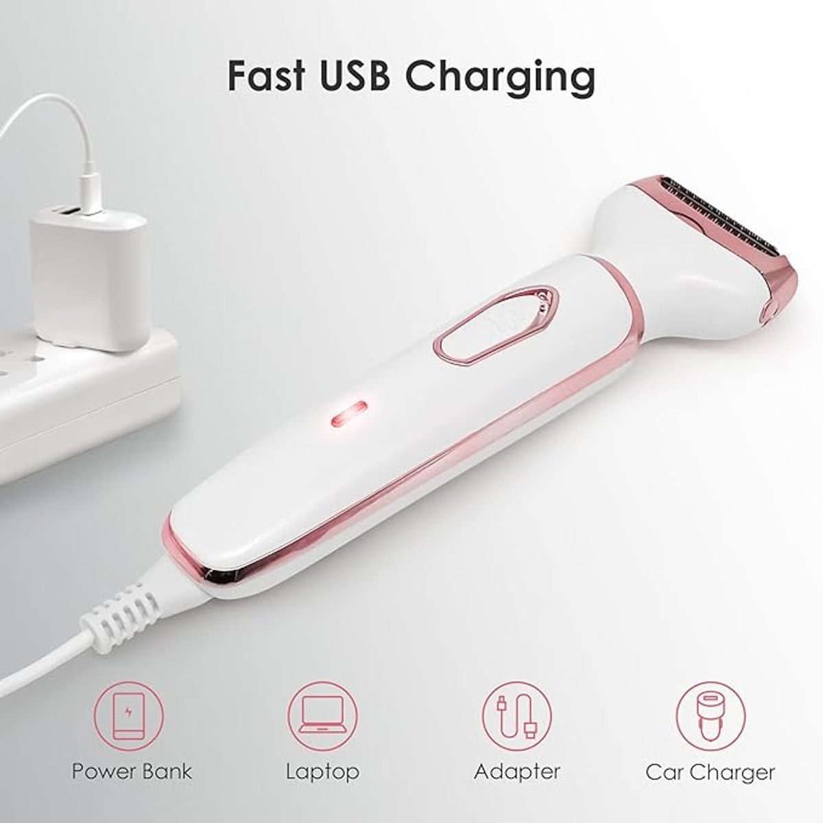 TIOZONEY - Afeitadora eléctrica femenina 4 en 1