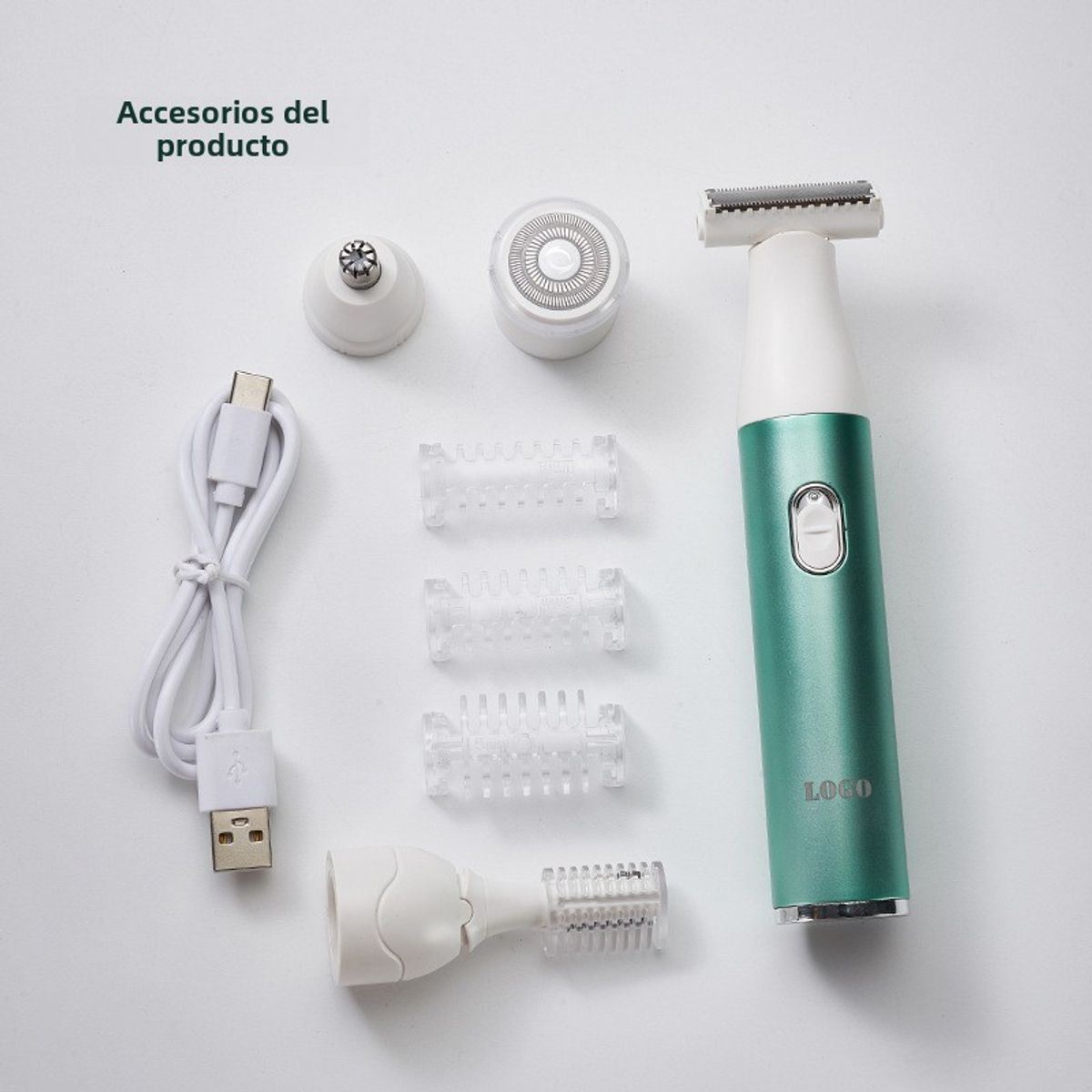 TIOZONEY - Afeitadora eléctrica femenina 4 en 1