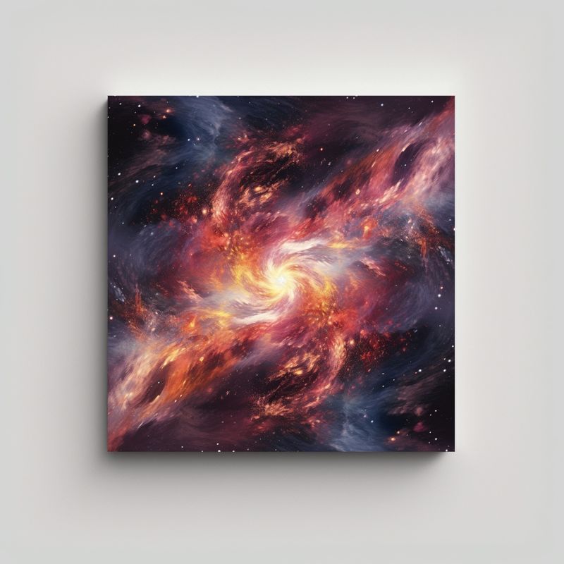 GENERICO - Dibujo Duradero: Galaxia En Estilo Otros Mundos 70x70 Cm