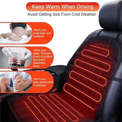 MOVI - 2 Fundas calienta asiento para auto calefactor 12v