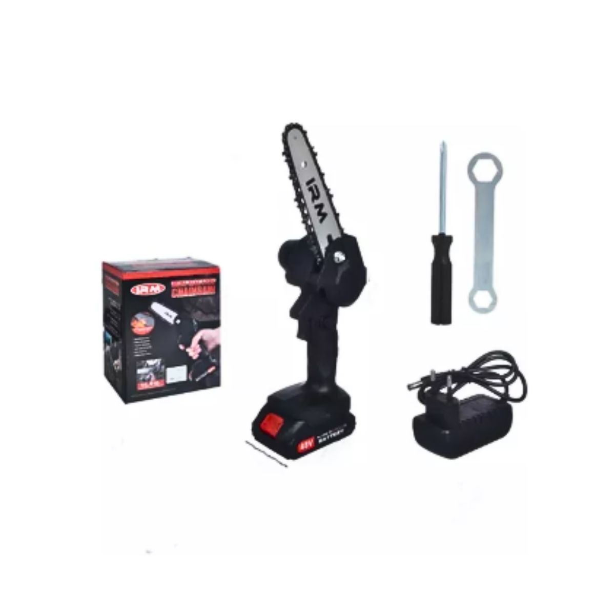 IRM - Mini Motosierra Eléctrica Inalámbrica Portátil De 6 Pulgadas