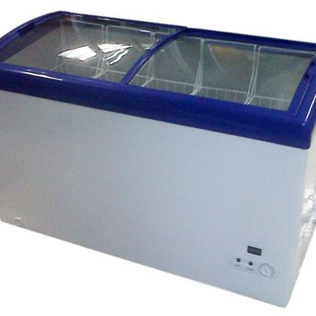 BOZZO - Congelador 500 lt Vidrio Curvo 5 canastos