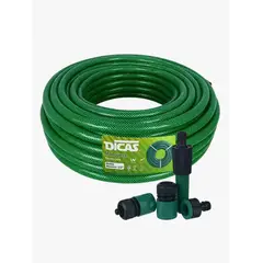 GENERICO - Manguera Jardin Con Malla 1/2 Pulgada 50 Metros