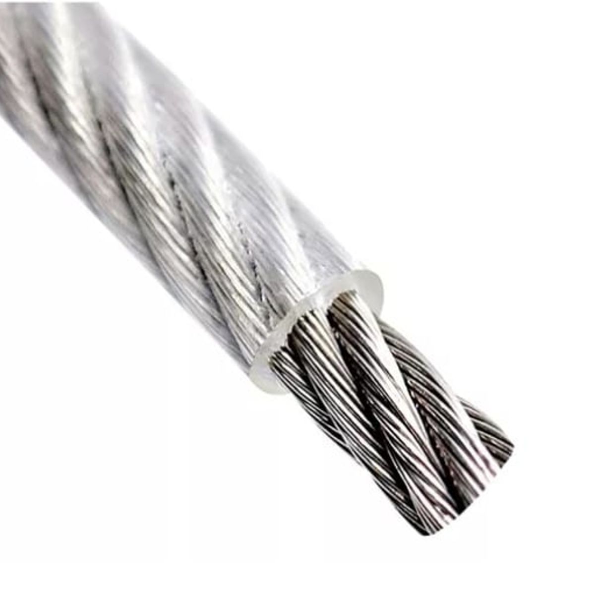 GENERICO - Piola Cable De Acero 3 A 4 Mm Forrado Pvc 100 Metros