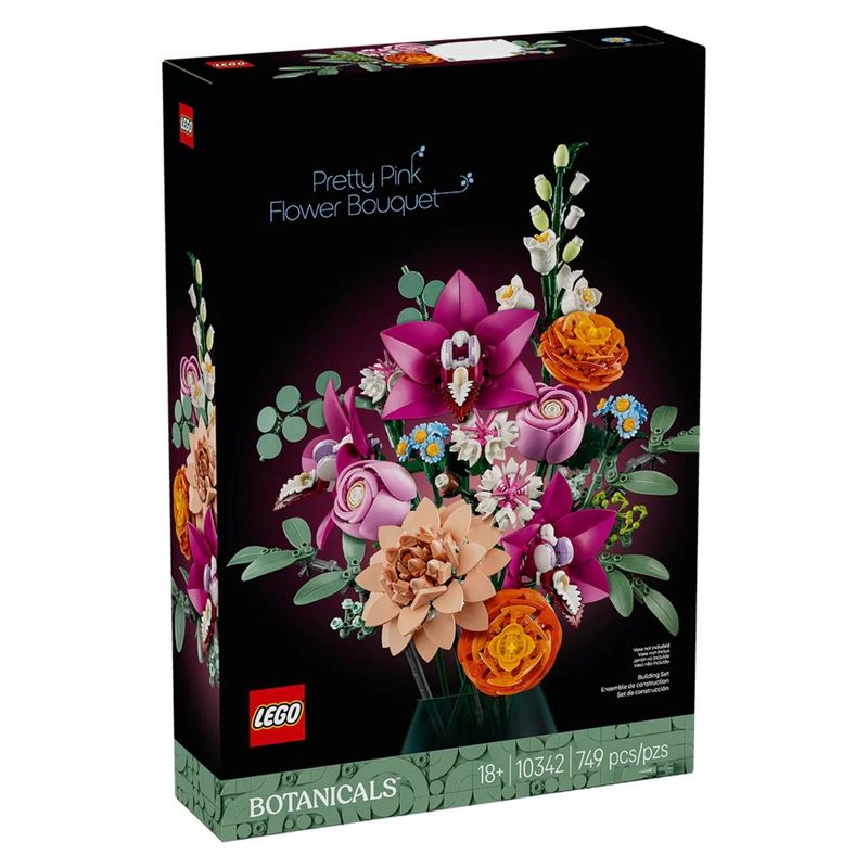LEGO - Lego Flowers Ramo de Flores Fantasía en Rosa 10342