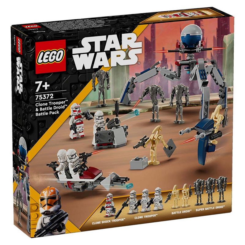 LEGO - Lego Star Wars Soldado Clon y Droide de Combate 75372