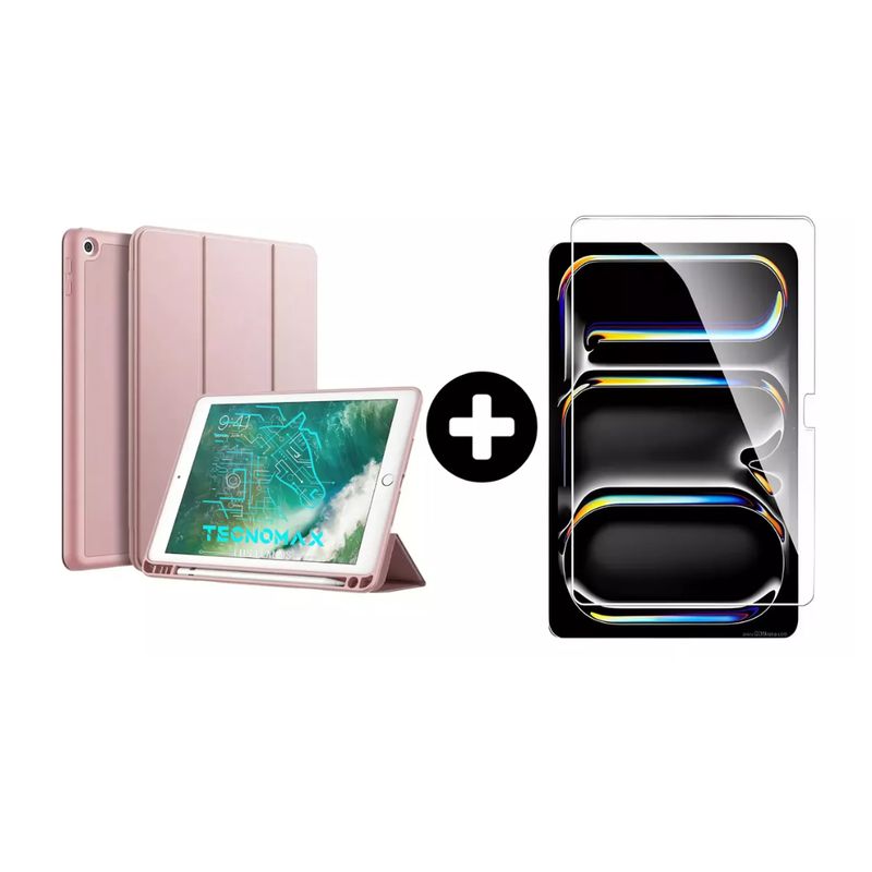 GENERICO - Funda iPad 97 5ta 6ta Generación + Lamina de Vidrio Templado