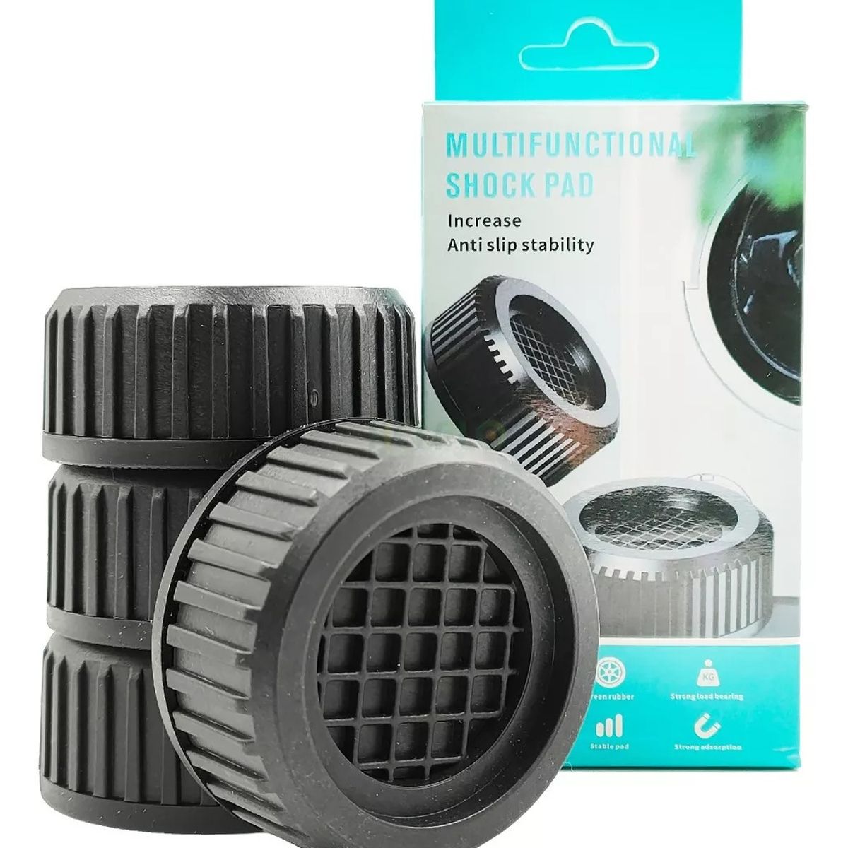 GENERICO - Kit Almohadillas Antivibratorias Lavadora Secadora