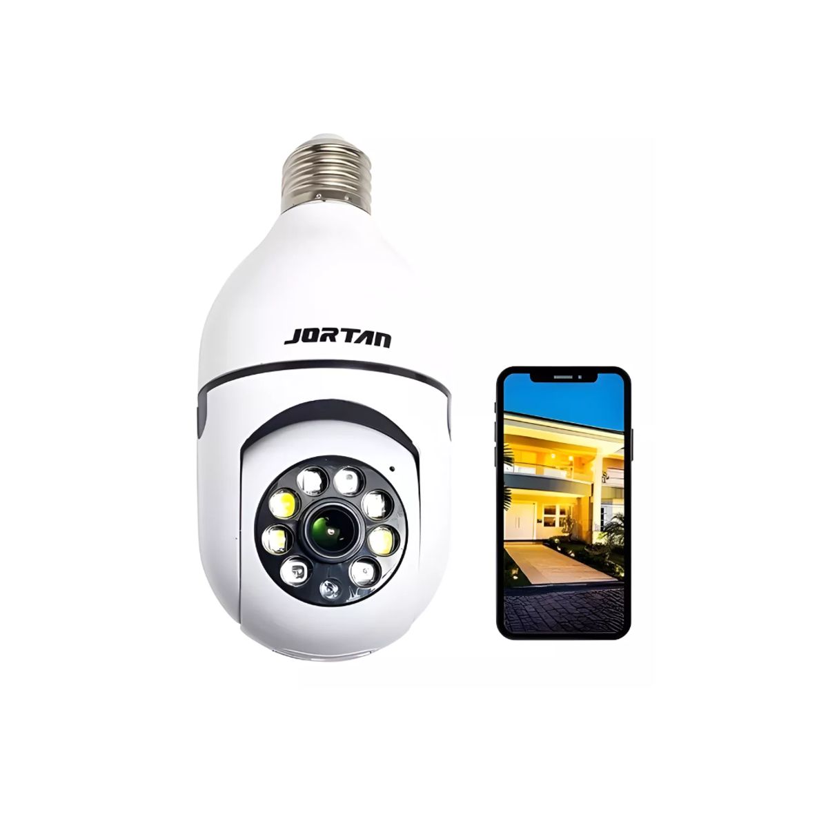 GENERICO - Cámara De Seguridad Tipo Ampolleta Panorámica Wifi 360