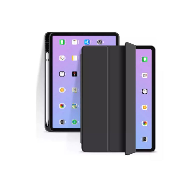 GENERICO - Funda Carcasa Smart Cover iPad Air 11 2024 + Lamina De Vidrio Templado