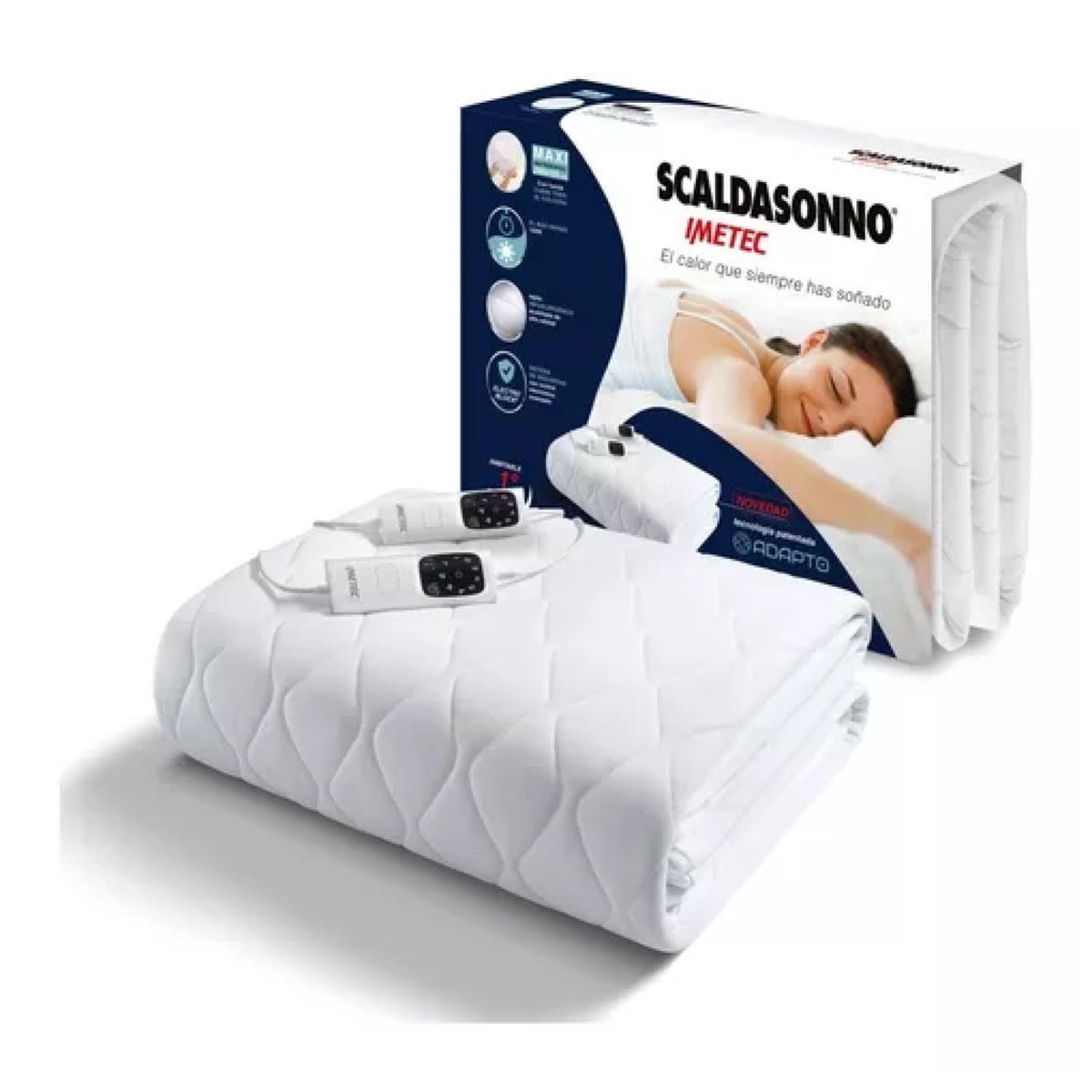 IMETEC - Calientacamas 2 Plazas Matrimonial 200x150cm Maxi Adapto R9008