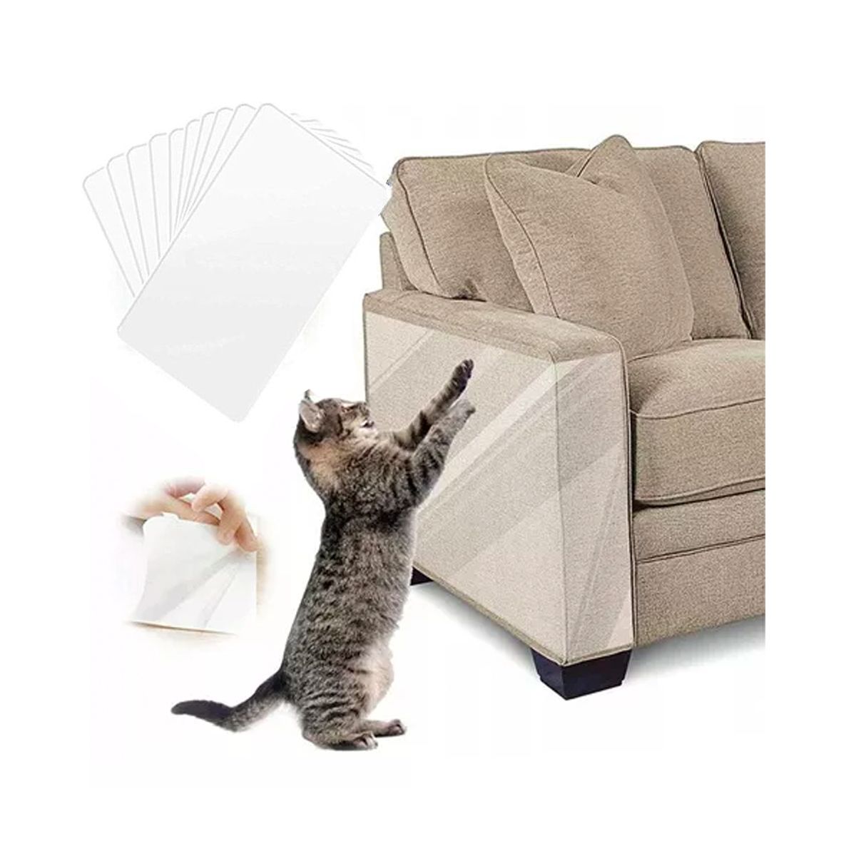 GENERICO - Pegatina Protectora Antiarañazos Para Sofá Protector De Gato