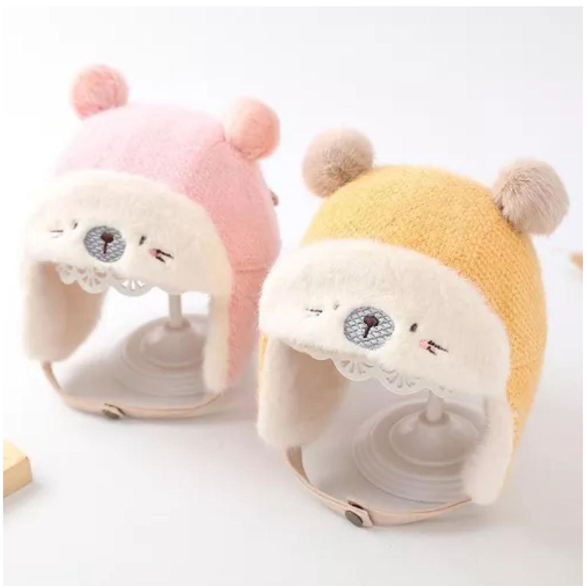 GENERICO - Gorro De Invierno Con Chiporro Para Bebes Rosado