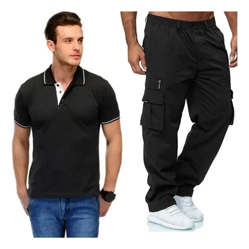 EDWINAYY - Joggers Pantalón Cargo Adulto De Varón Buzo última Tendencia
