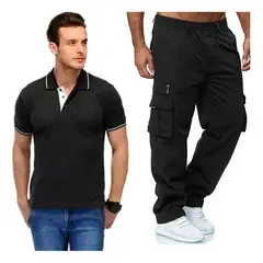 EDWINAYY - Joggers Pantalón Cargo Adulto De Varón Buzo última Tendencia