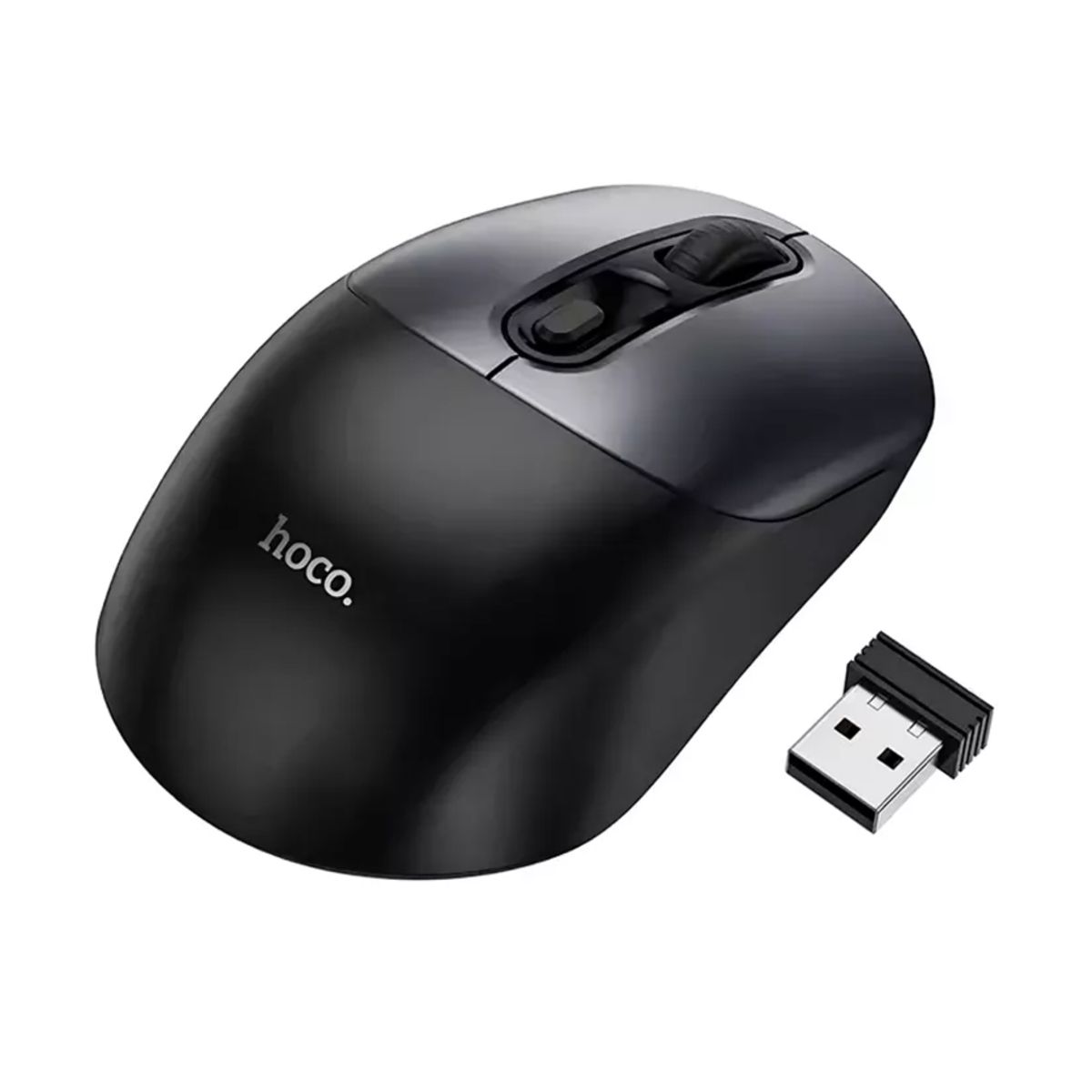 HOCO - Mouse Inalámbrico Ratón Conexión 24gz Hoco Gm28 Negro