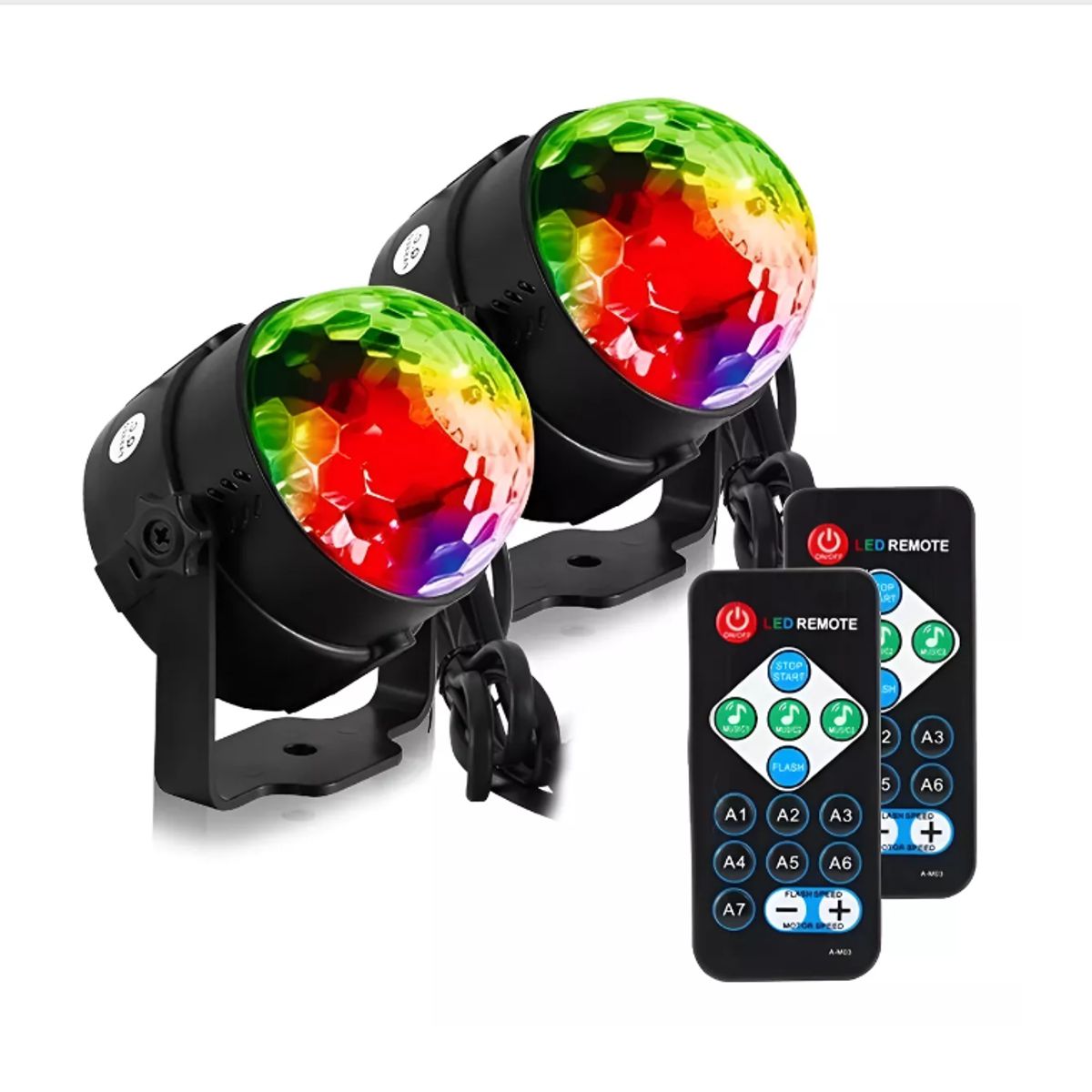 GENERICO - 2 X Luces De Escenario Para Discoteca Bola Mágica Giratoria