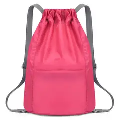 EDWINAYY - Mochila Bolso Tipo Morral Deportivo Negro