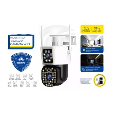 Imagen 2 del producto Cámara De Seguridad Infrarrojo Hd Wifi Inteligente Para Interiores y Exteriores